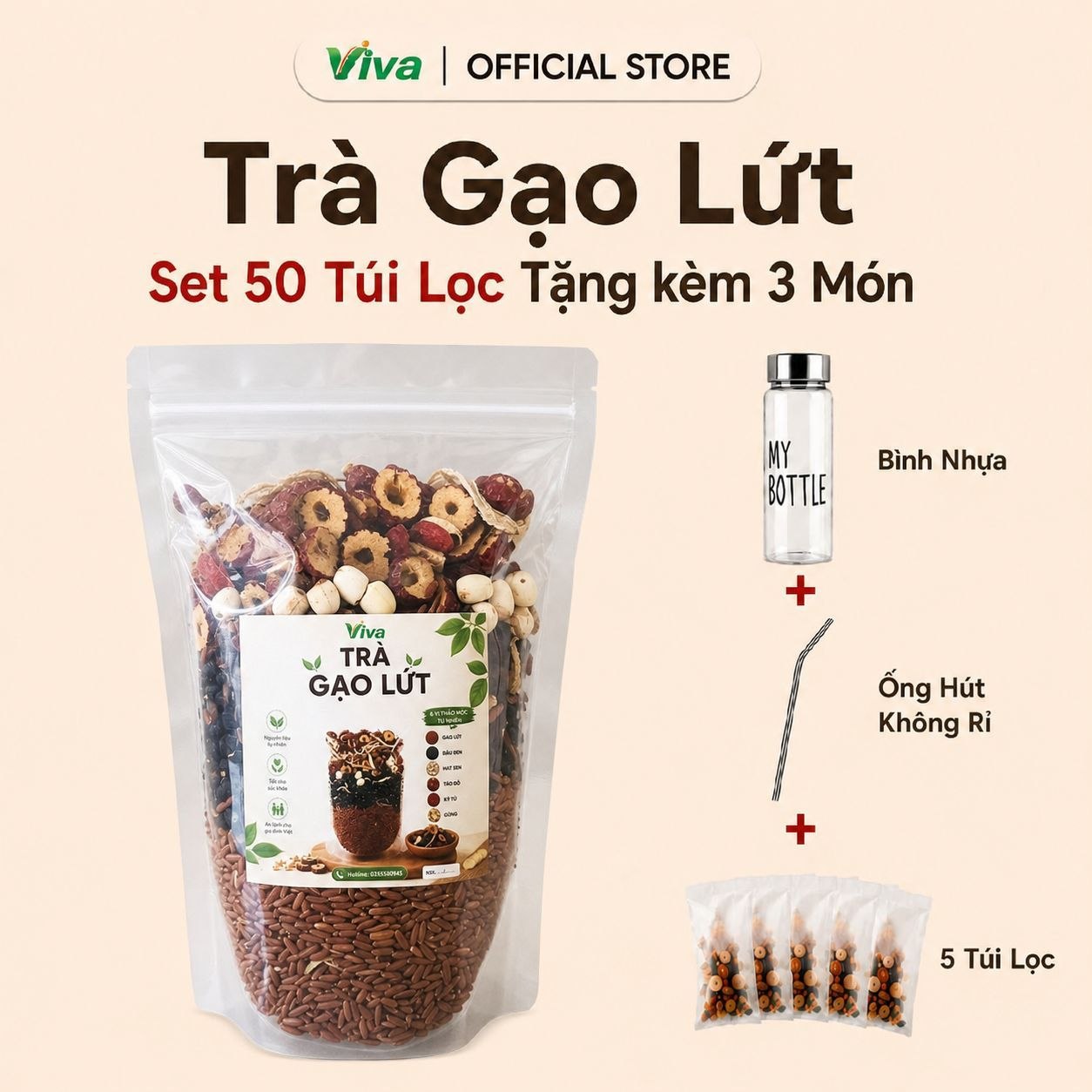 Set 50 túi lọc + quà
